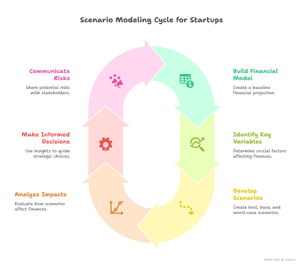 scenario modeling cycle risks for startups