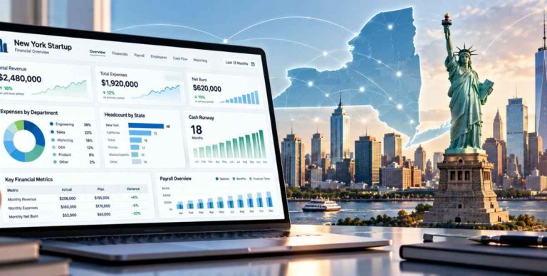 Financial reporting for New York startups